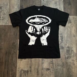 Black Graphic Tee with Unique Design